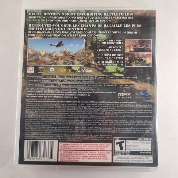 Rare | History Channel - Battle for the Pacific | Sony Playstation 3 | - Picture 2 of 5